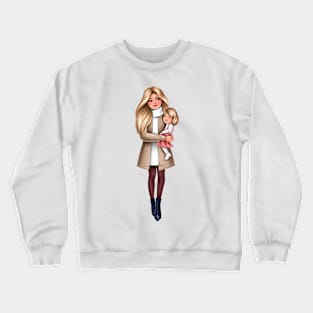 Mother with doughter Crewneck Sweatshirt